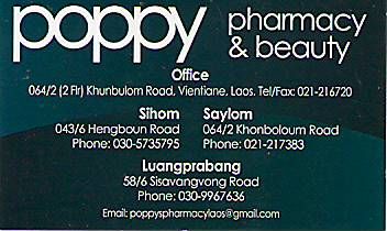POPPY PHARMACY & BEAUTY-LAO PDR,Pharmacy & Beauty Shop,LAO Business directory